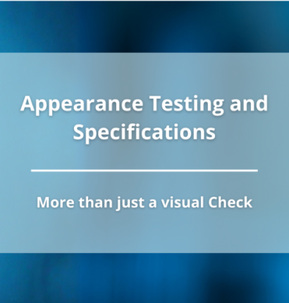 Appearance Testing and Specifications